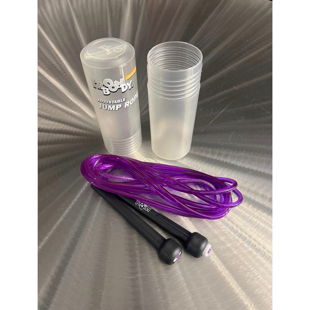 Iron Body Adjustable Jump Rope Purple - Excellent Condition!